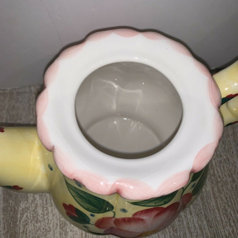 Teapot Collectibles 9" Tall  Hand Painted Magnolia - Picture 7 of 12